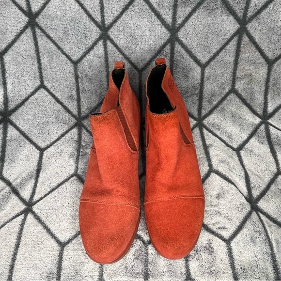 SOREL Evie Waterproof Suede Wedge Ankle Pull-On Women Booties - Picture 8 of 10